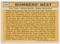 1963 Topps Bombers' Best Mickey Mantle #173
